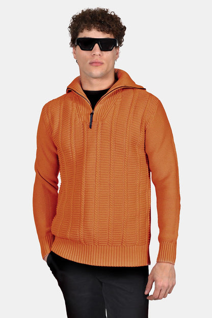 ανδρικό-βαμβακερό-πουλόβερ-με-φερμουάρ-normal-fit