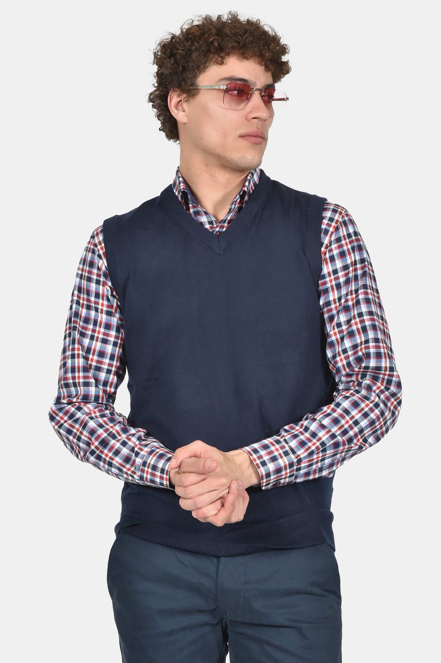 ανδρικό-πλεκτό-γιλέκο-normal-fit-με-λαιμόκοψη-v