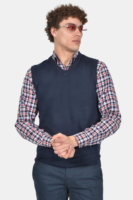 ανδρικό-πλεκτό-γιλέκο-normal-fit-με-λαιμόκοψη-v