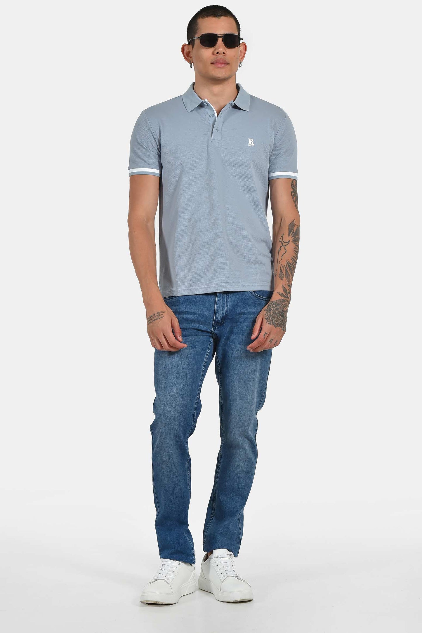 ανδρική-μπλούζα-polo-normal-fit-με-contrast-μανίκια-σταθερή-εφαρμογή-&-άνεση