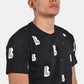 ανδρικό-t-shirt-normal-fit-με-all-over-print-λογοτύπου-&-ελαστική-σύνθεση