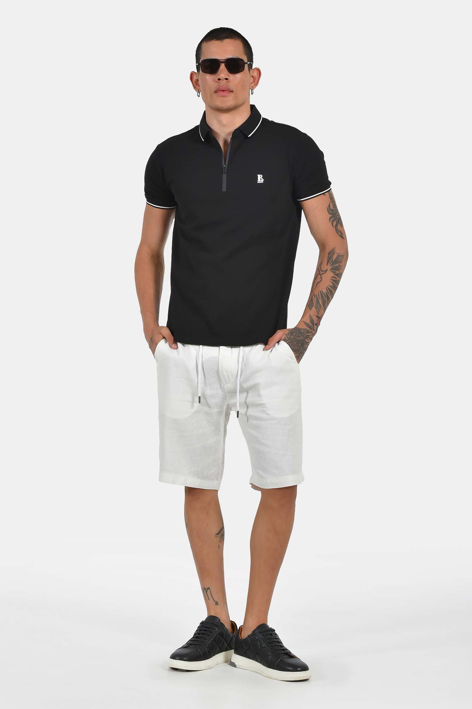 ανδρική-μπλούζα-polo-normal-fit-με-φερμουάρ-λαιμόκοψης-από-βαμβάκι-με-ελαστίνη