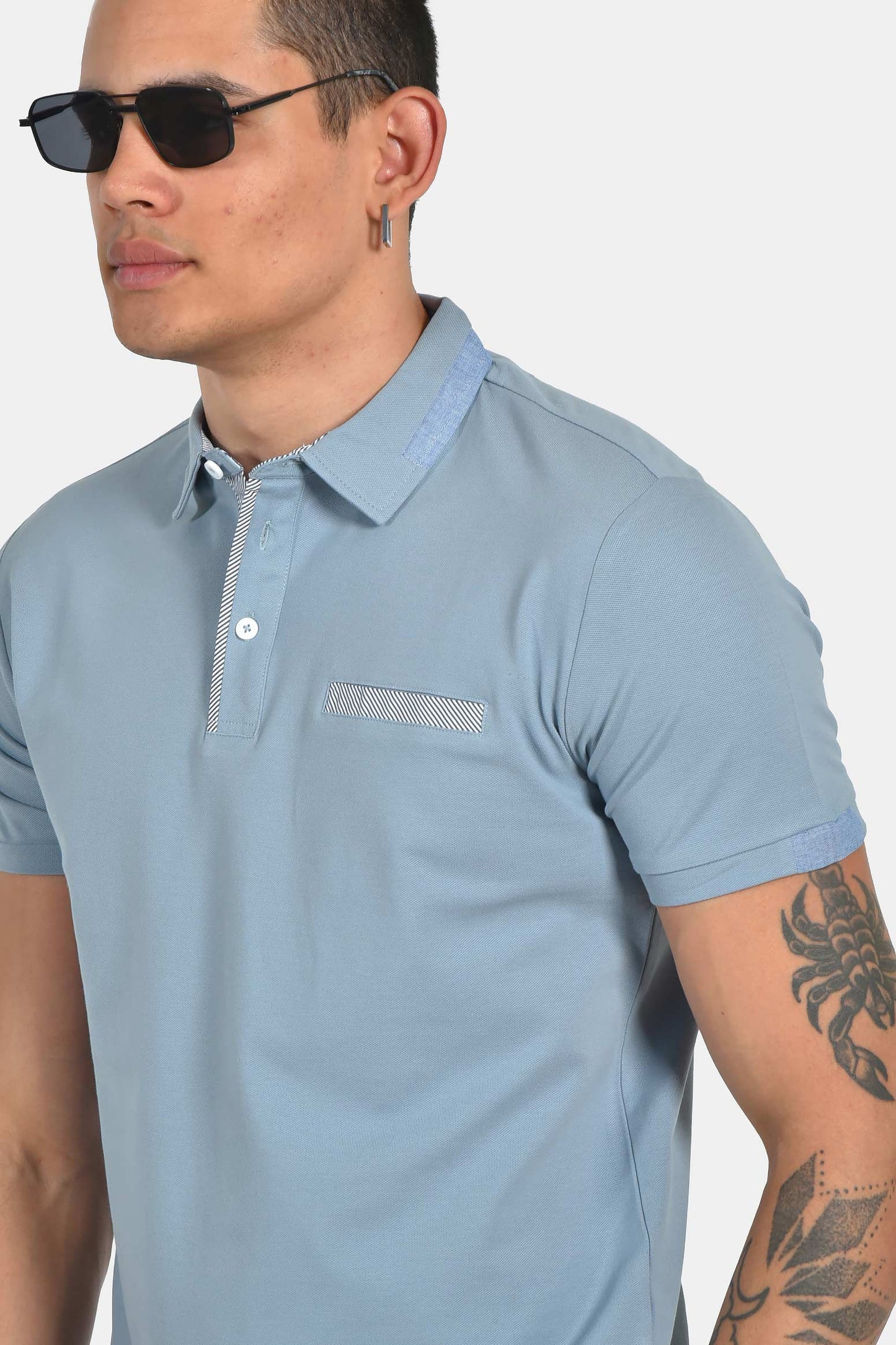 ανδρική-μπλούζα-polo-normal-fit-με-ελαστική-σύνθεση-&-διακριτικές-λεπτομέρειες-γιακά