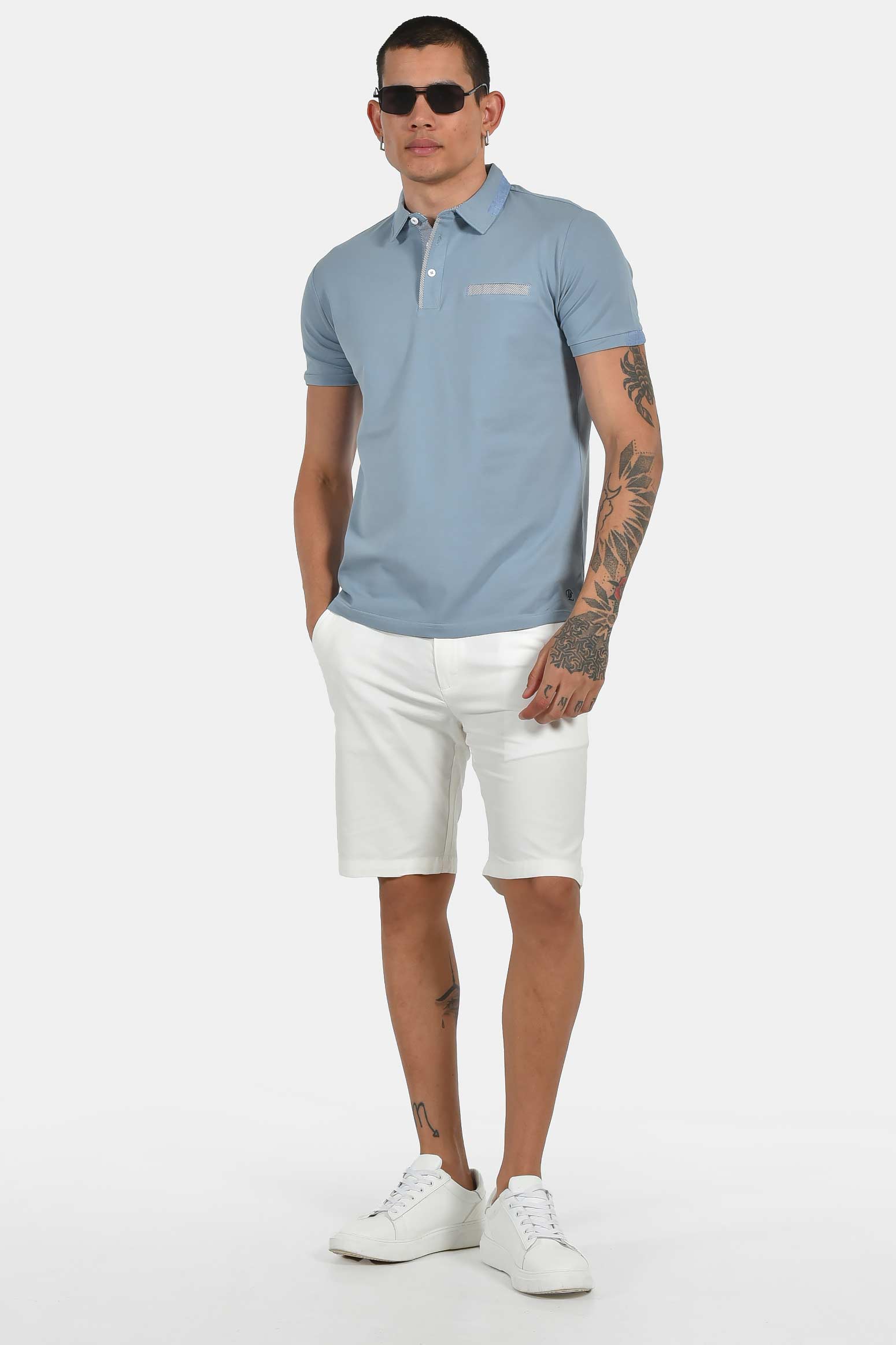 ανδρική-μπλούζα-polo-normal-fit-με-ελαστική-σύνθεση-&-διακριτικές-λεπτομέρειες-γιακά