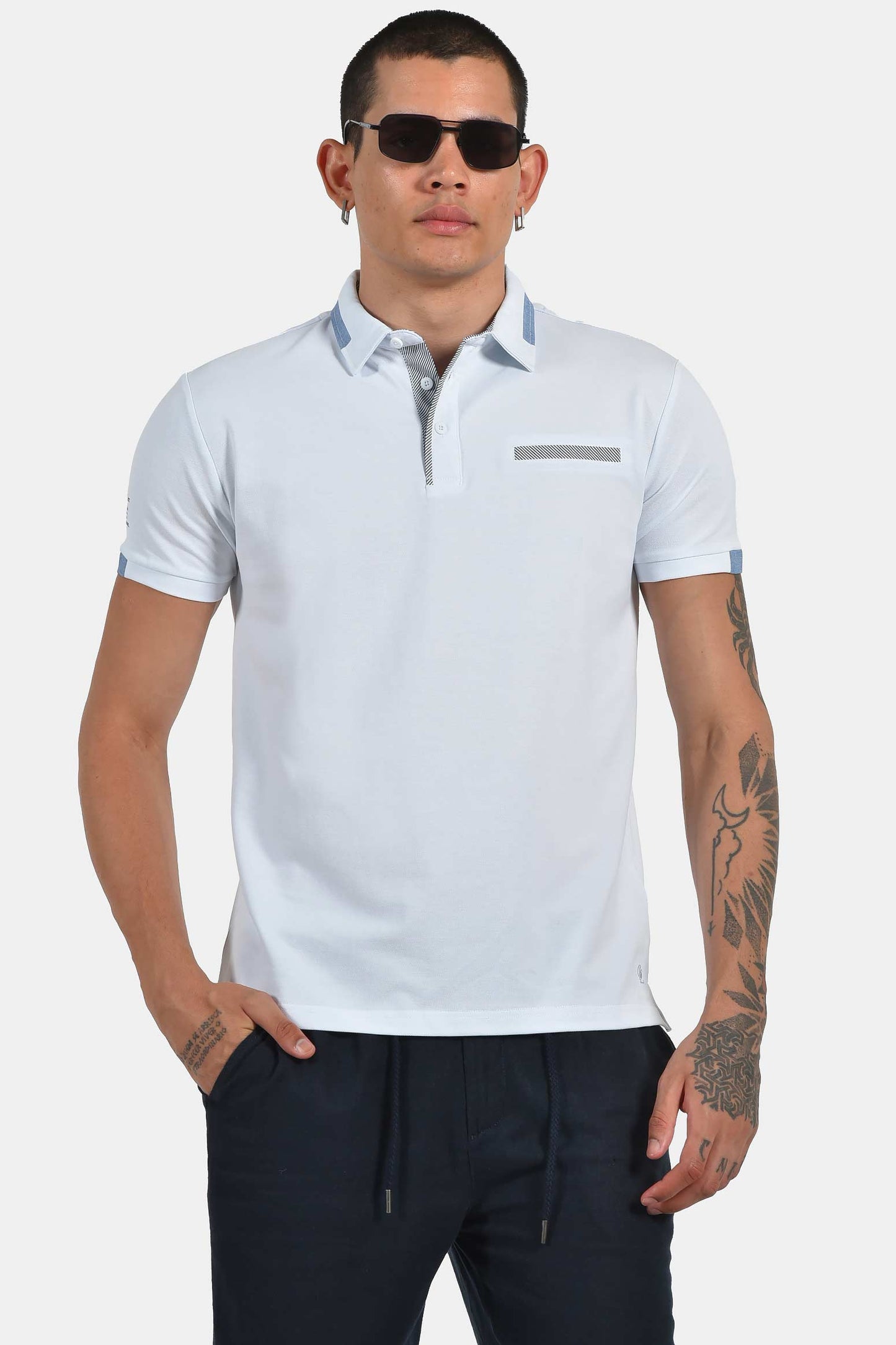 ανδρική-μπλούζα-polo-normal-fit-με-ελαστική-σύνθεση-&-διακριτικές-λεπτομέρειες-γιακά