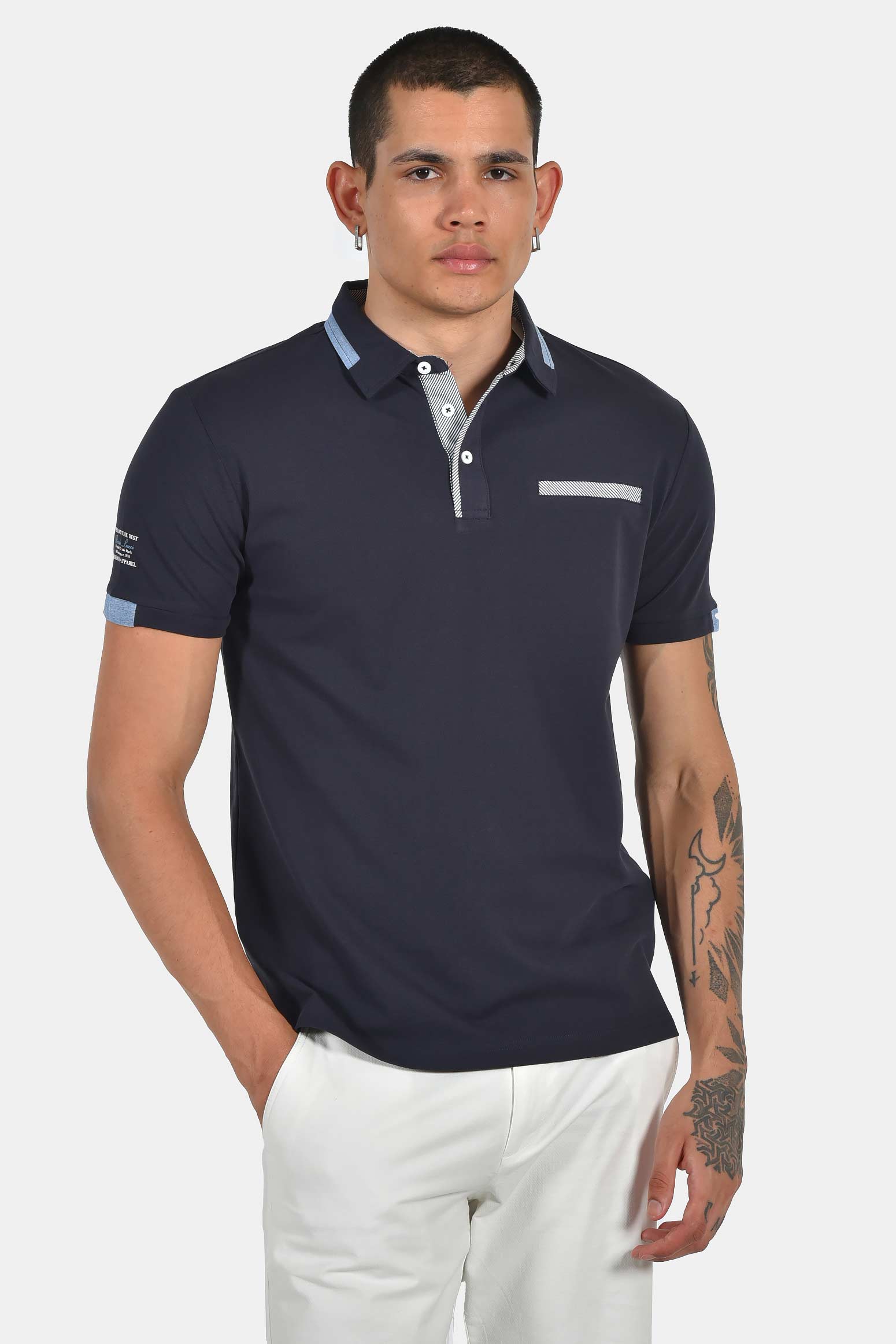 ανδρική-μπλούζα-polo-normal-fit-με-ελαστική-σύνθεση-&-διακριτικές-λεπτομέρειες-γιακά