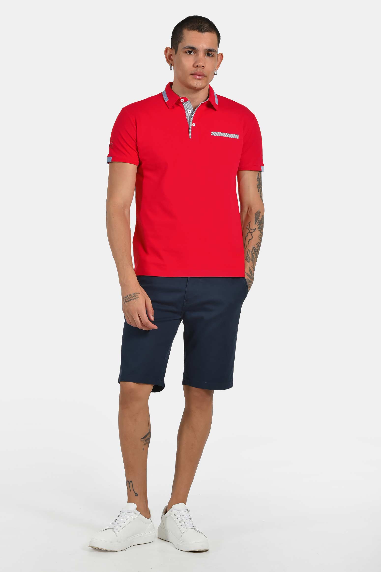 ανδρική-μπλούζα-polo-normal-fit-με-ελαστική-σύνθεση-&-διακριτικές-λεπτομέρειες-γιακά