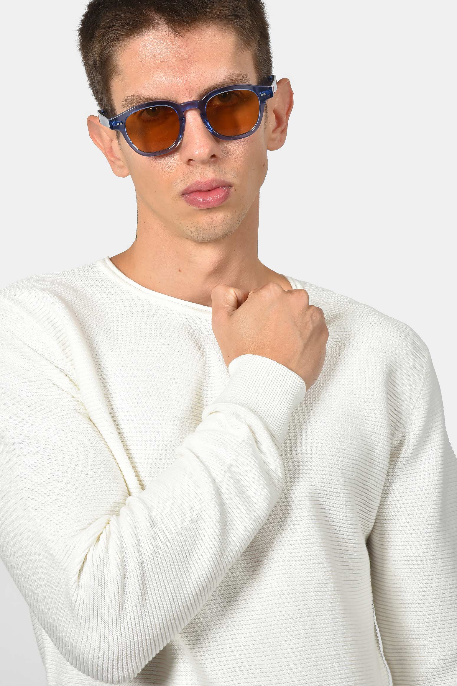 ανδρικό-βαμβακερό-πουλόβερ-stone-wash-με-ανάγλυφο-ριγέ-σχέδιο