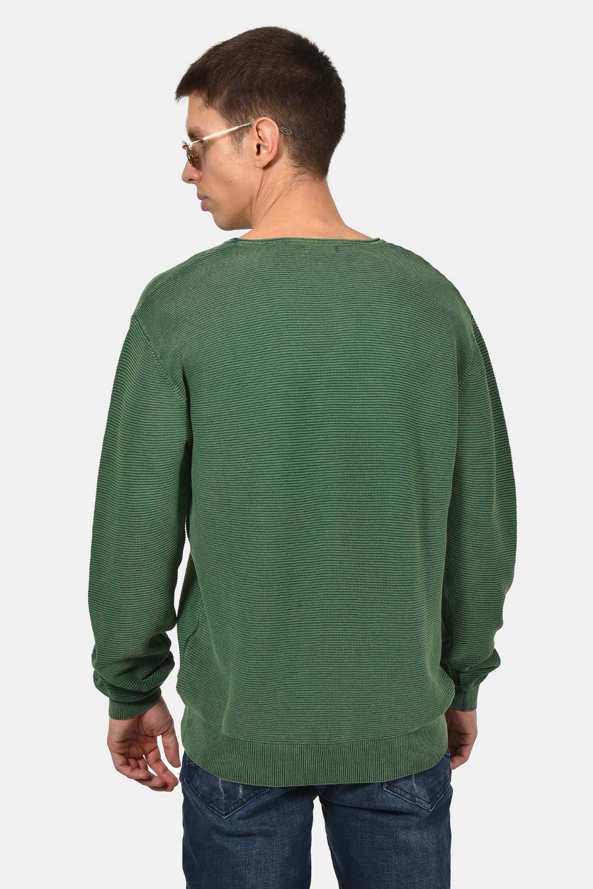 ανδρικό-βαμβακερό-πουλόβερ-stone-wash-με-ανάγλυφο-ριγέ-σχέδιο