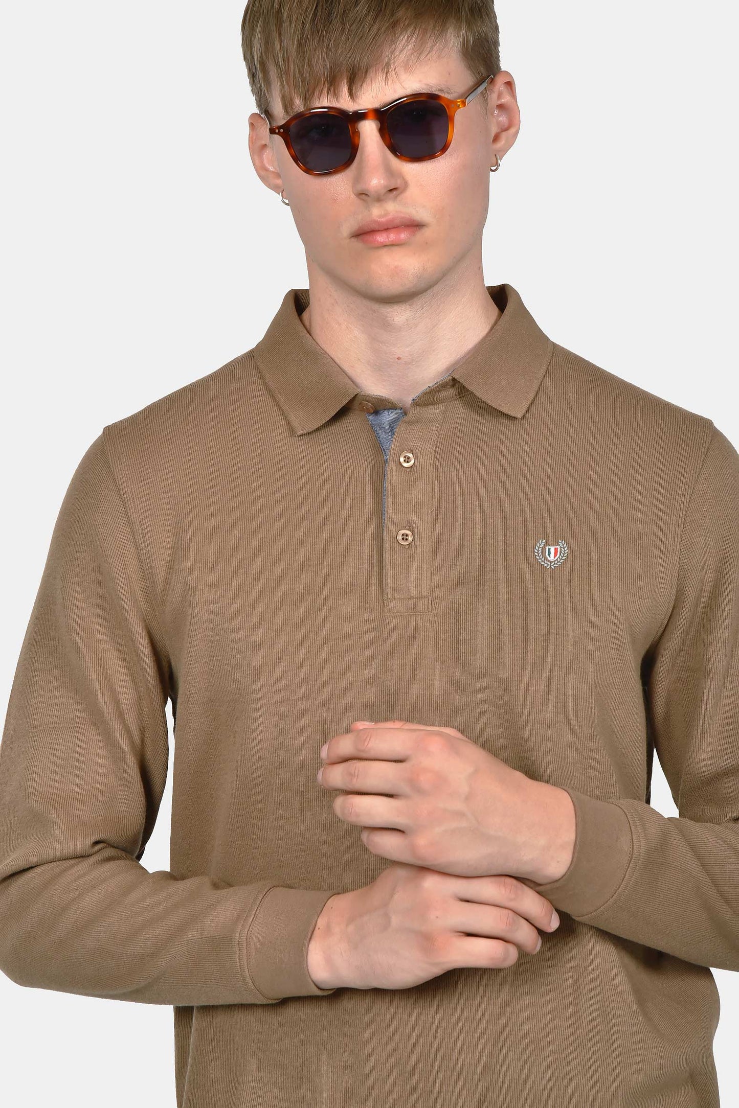 ανδρικό-φούτερ-με-γιακά-polo-normal-fit