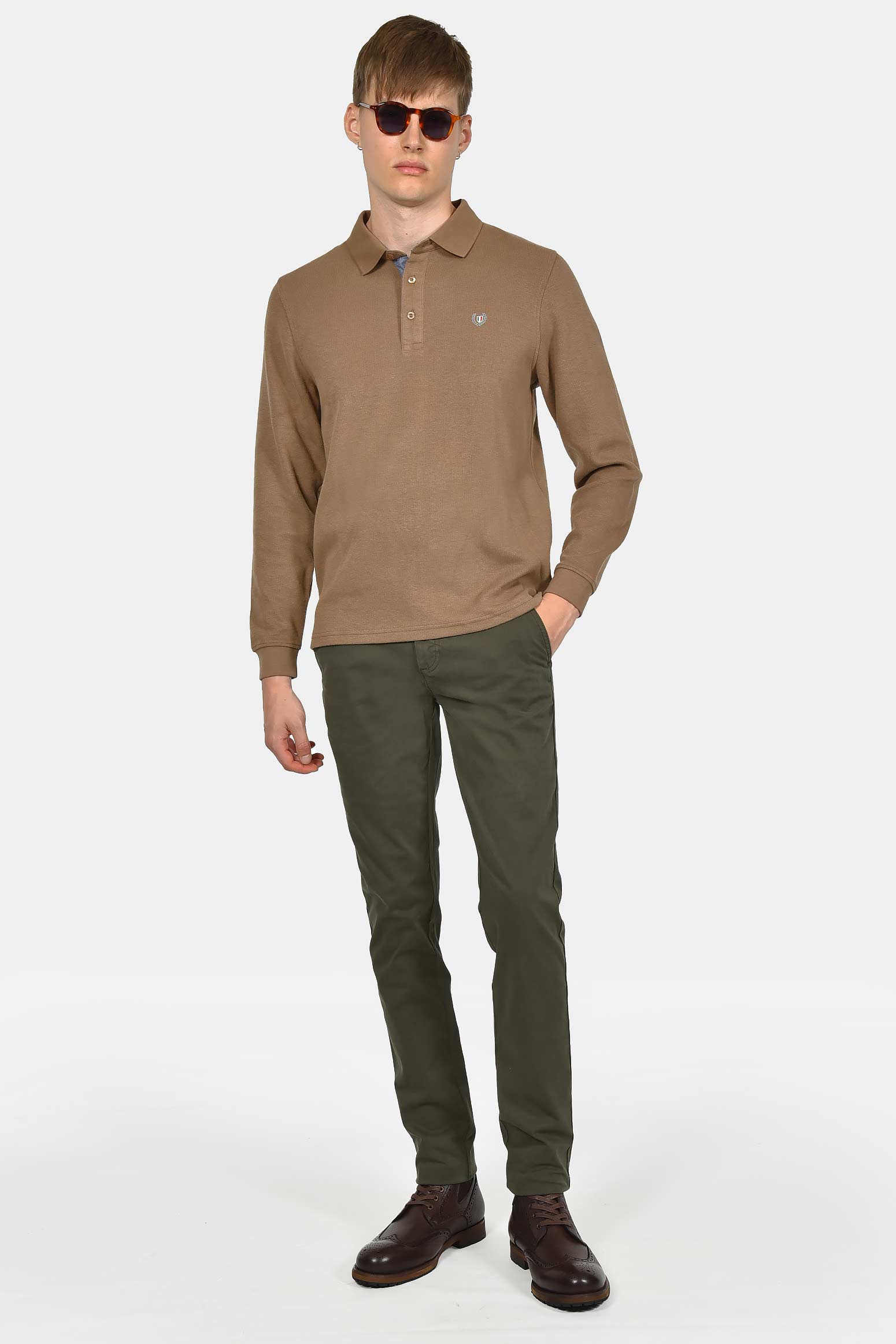 ανδρικό-φούτερ-με-γιακά-polo-normal-fit