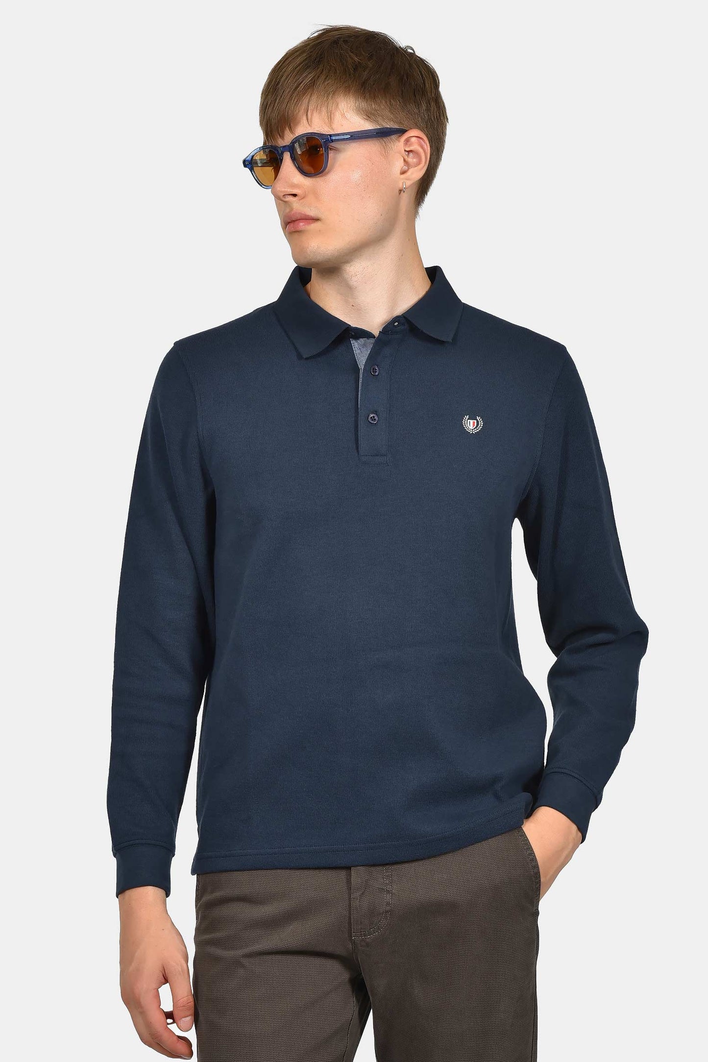 ανδρικό-φούτερ-με-γιακά-polo-normal-fit