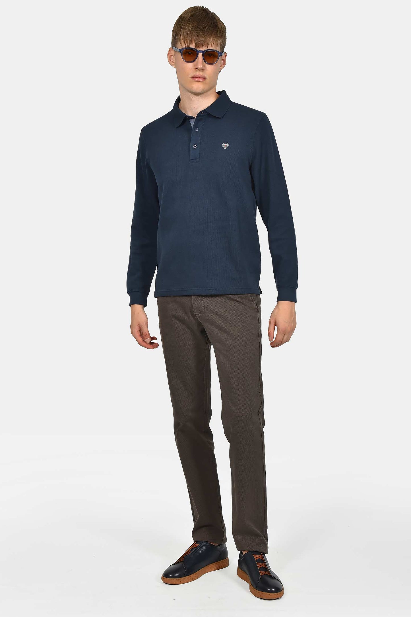 ανδρικό-φούτερ-με-γιακά-polo-normal-fit