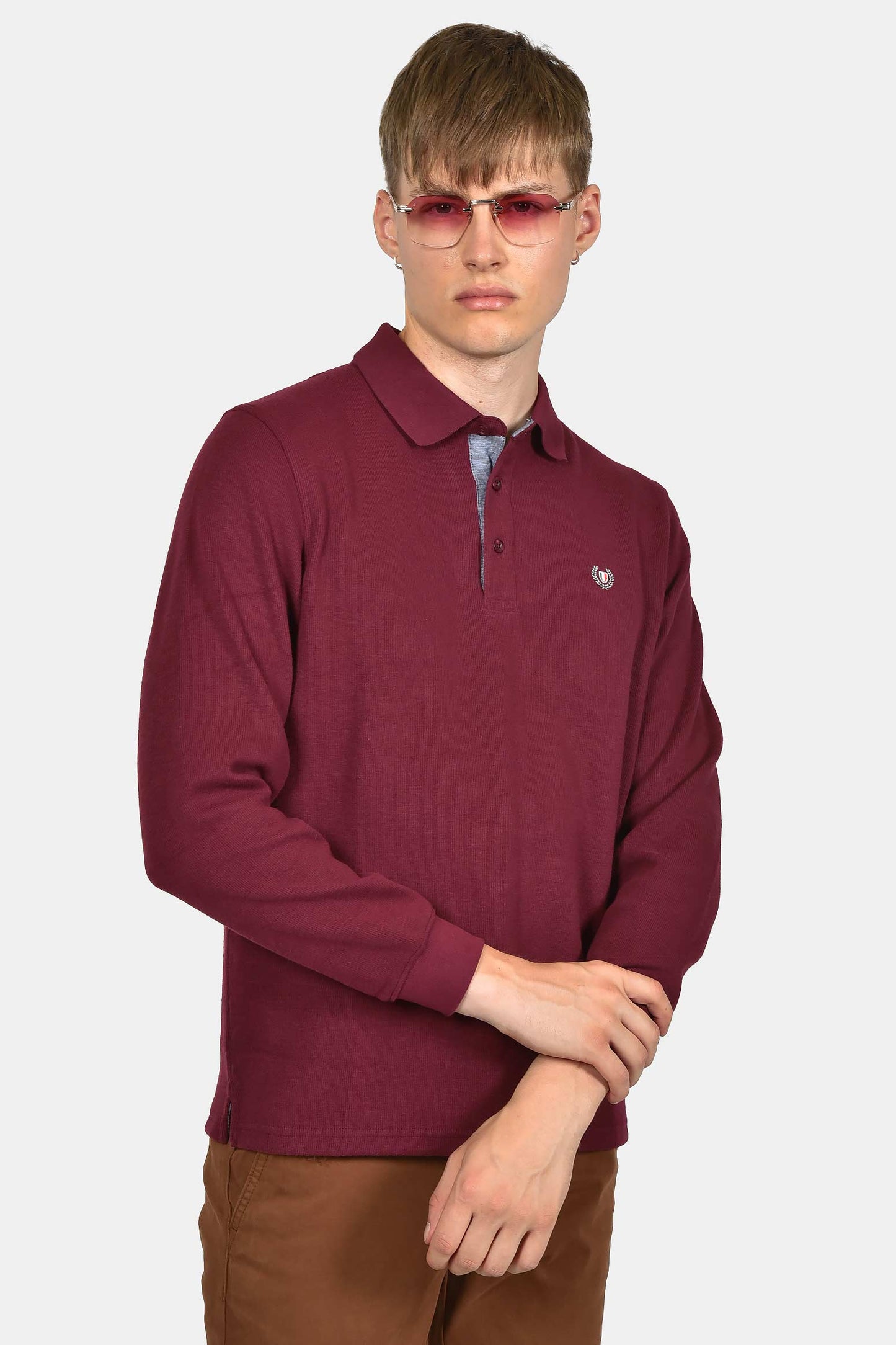 ανδρικό-φούτερ-με-γιακά-polo-normal-fit