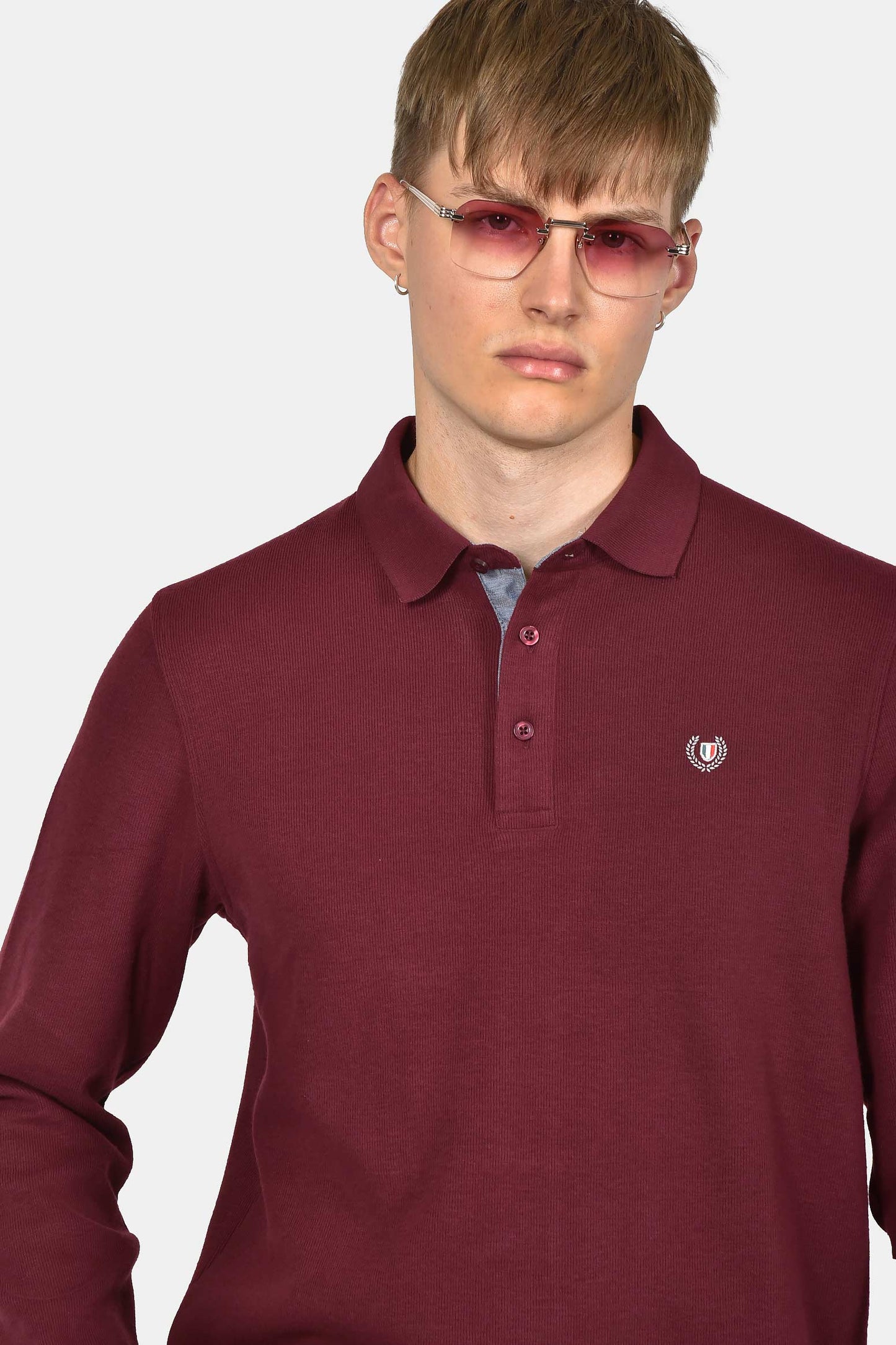 ανδρικό-φούτερ-με-γιακά-polo-normal-fit