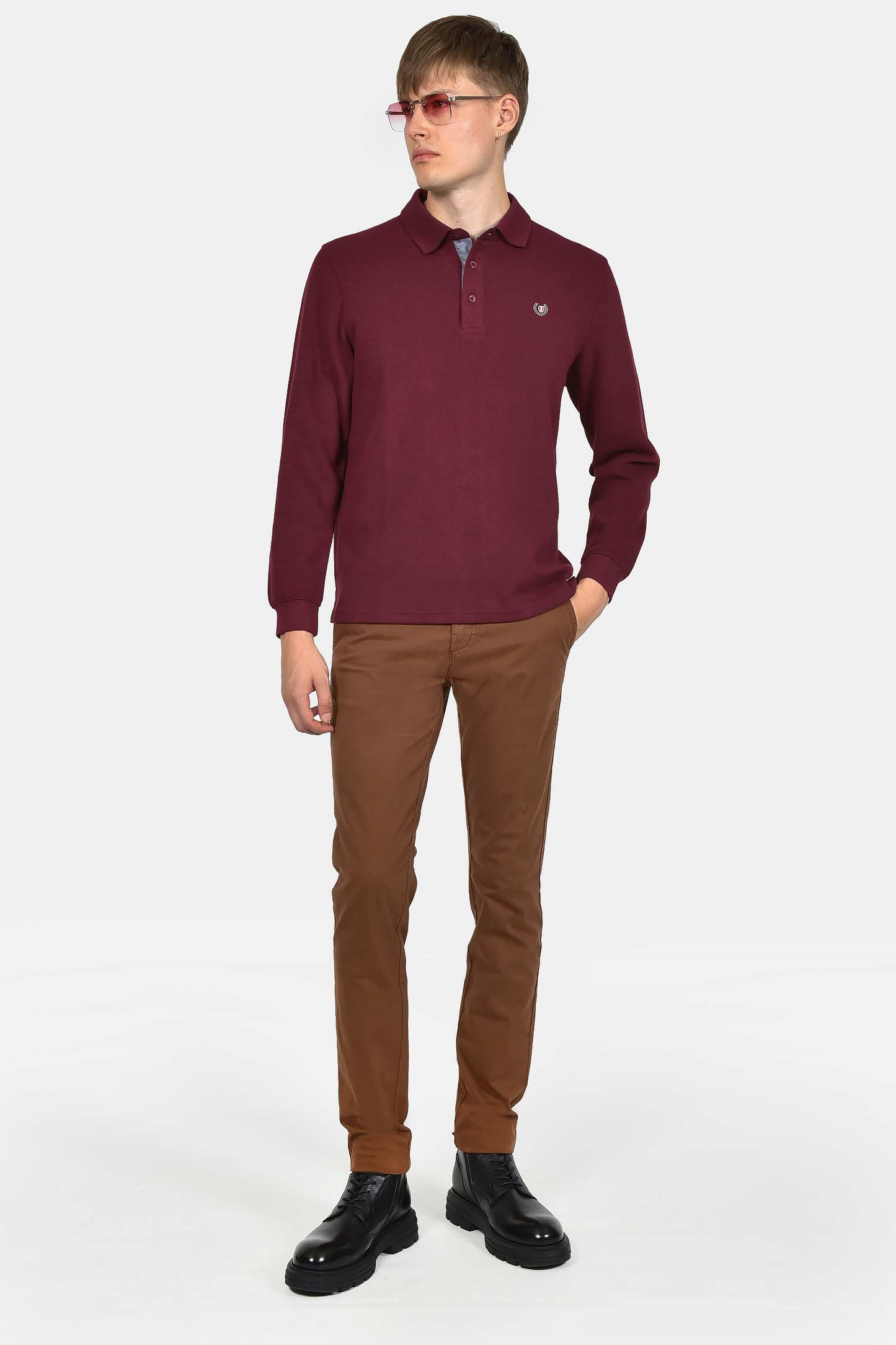 ανδρικό-φούτερ-με-γιακά-polo-normal-fit