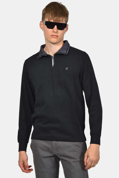 ανδρικό-φούτερ-half-zip-normal-fit-με-μοντέρνο-γιακά