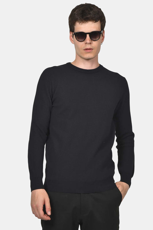 ανδρικό-πουλόβερ-normal-fit-με-στρογγυλή-λαιμόκοψη