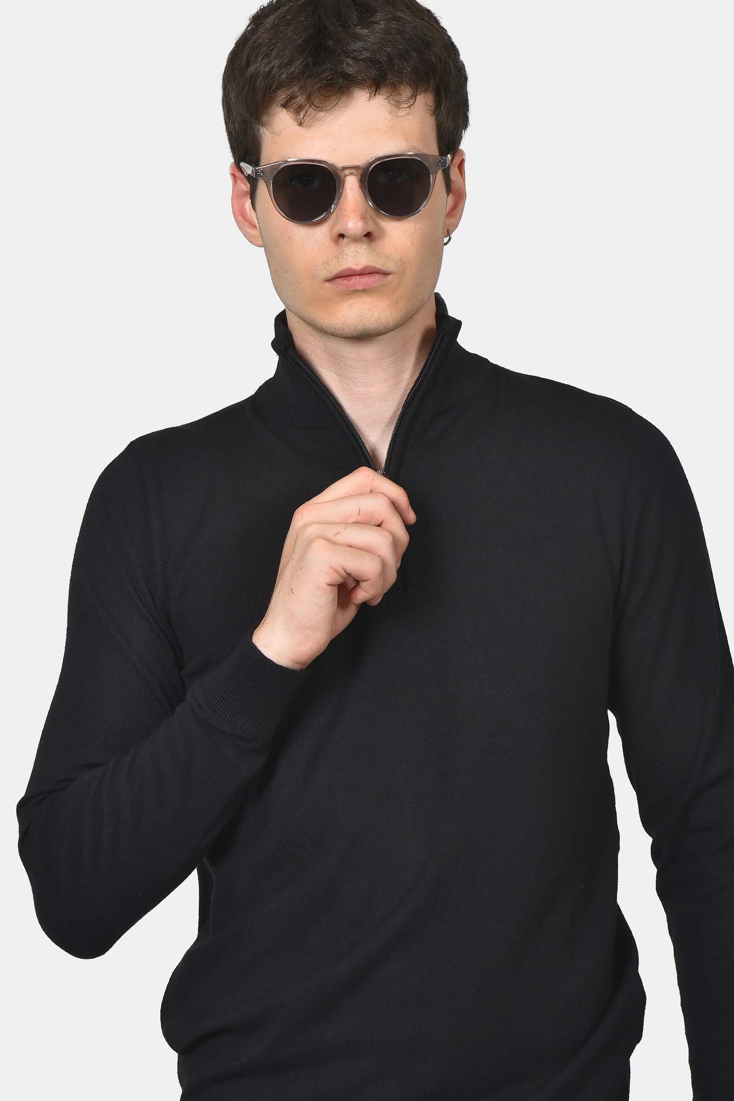 ανδρικό-πλεκτό-half-zip-normal-fit-100%-βαμβάκι