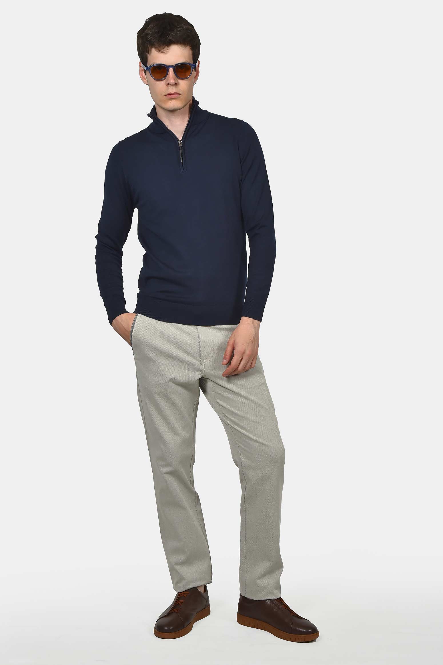 ανδρικό-πλεκτό-half-zip-normal-fit-100%-βαμβάκι