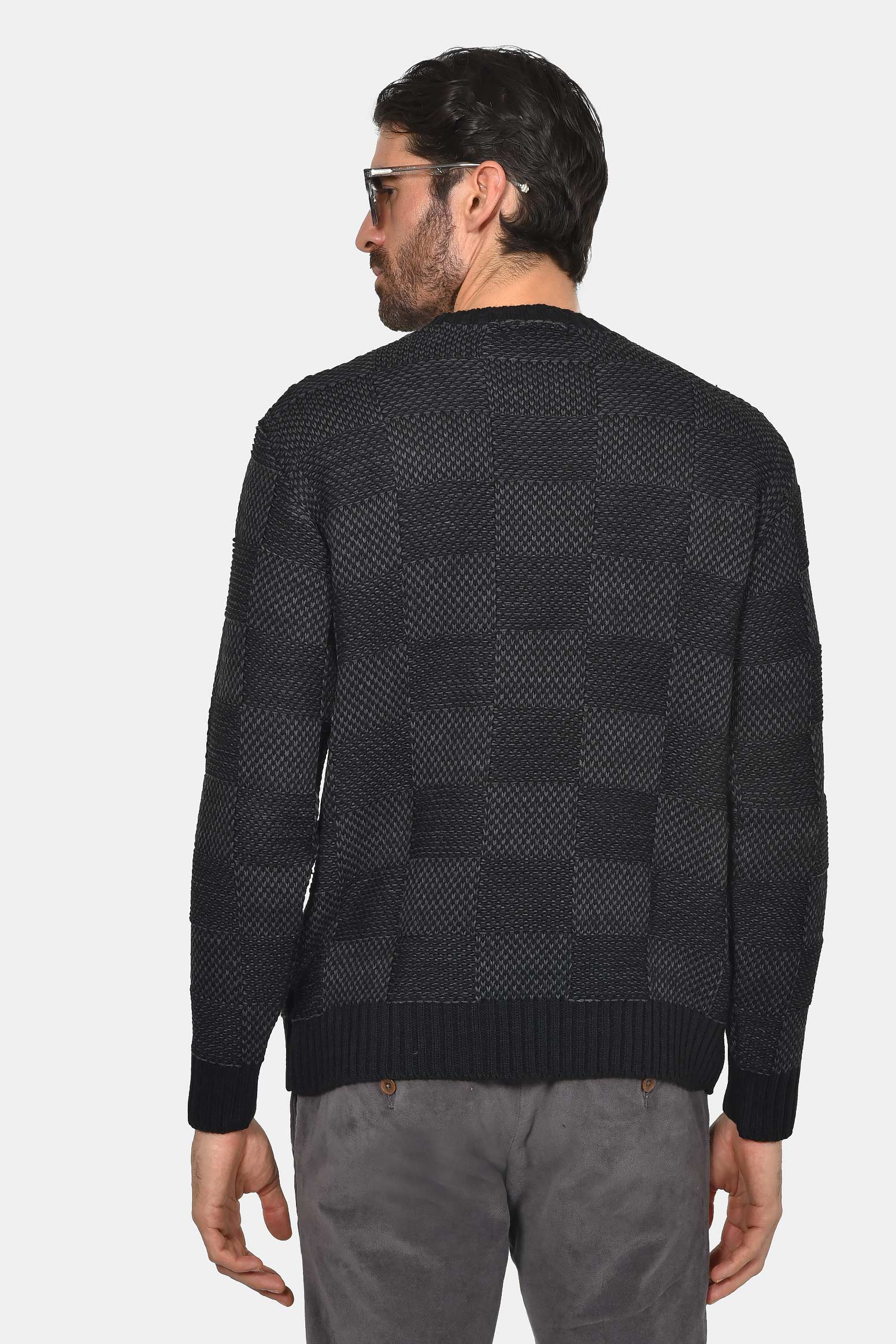 ανδρικό-πουλόβερ-με-σχέδιο-σκακιέρα