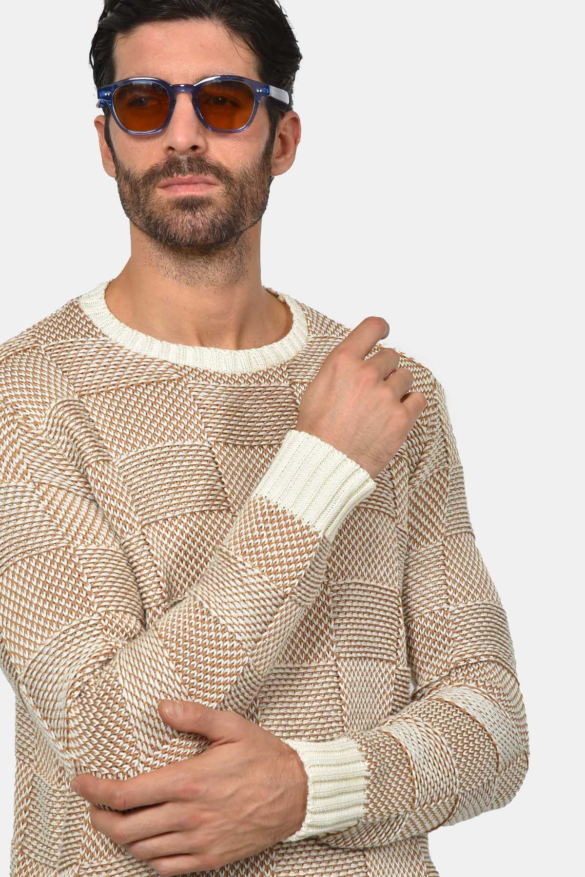 ανδρικό-πουλόβερ-με-σχέδιο-σκακιέρα