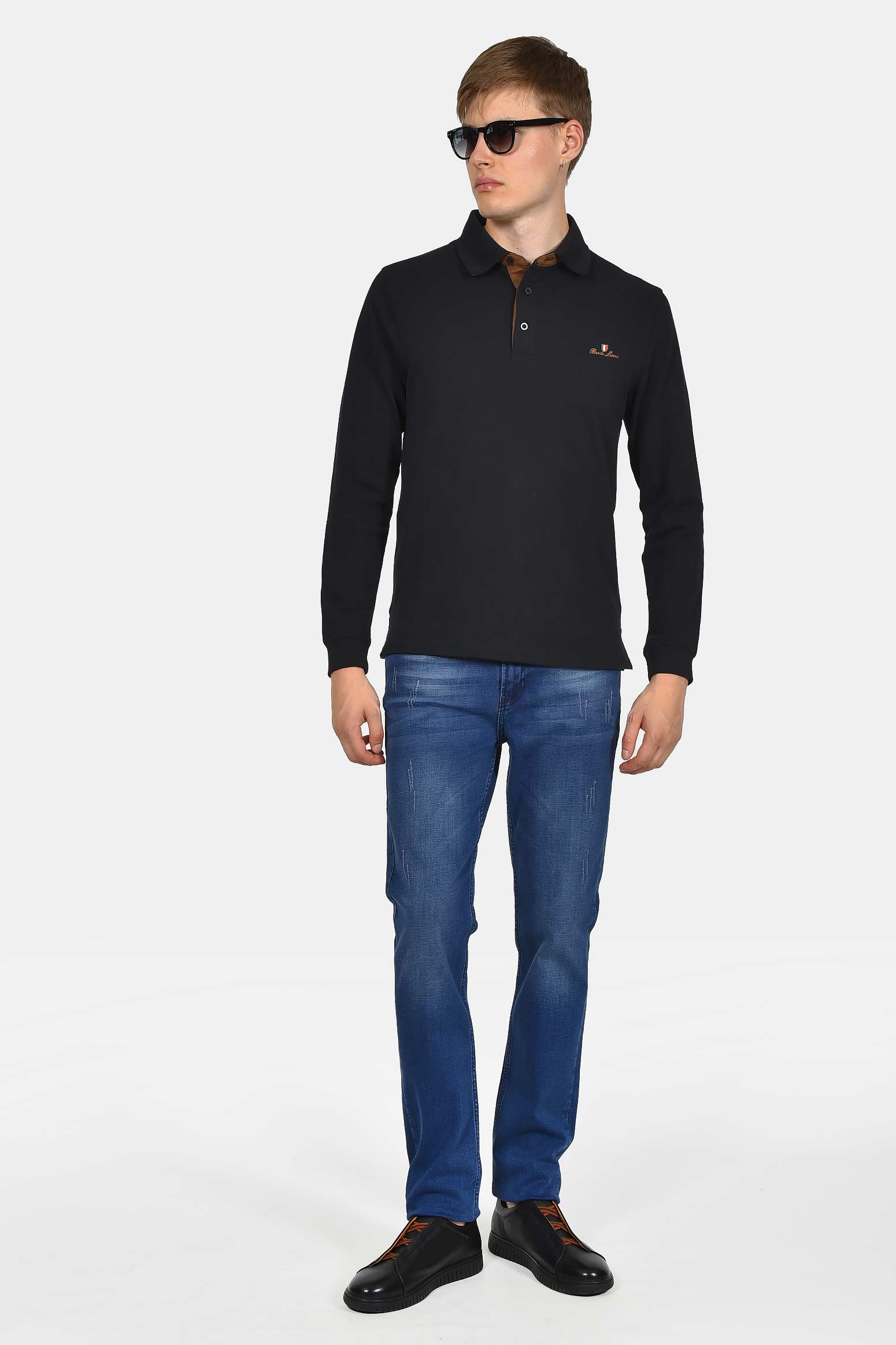 ανδρική-μακρυμάνικη-μπλούζα-με-γιακά-polo-normal-fit-100%-βαμβάκι