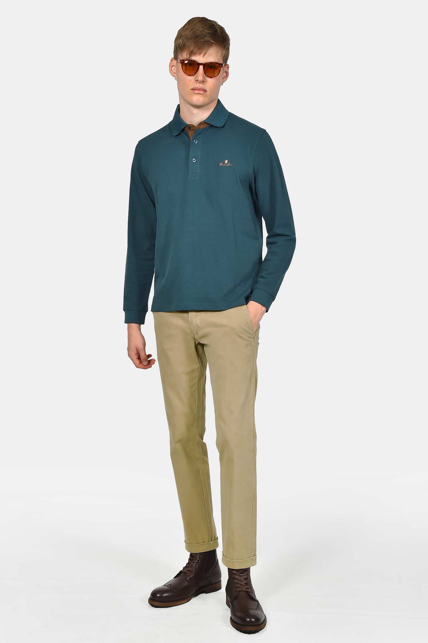 ανδρική-μακρυμάνικη-μπλούζα-με-γιακά-polo-normal-fit-100%-βαμβάκι