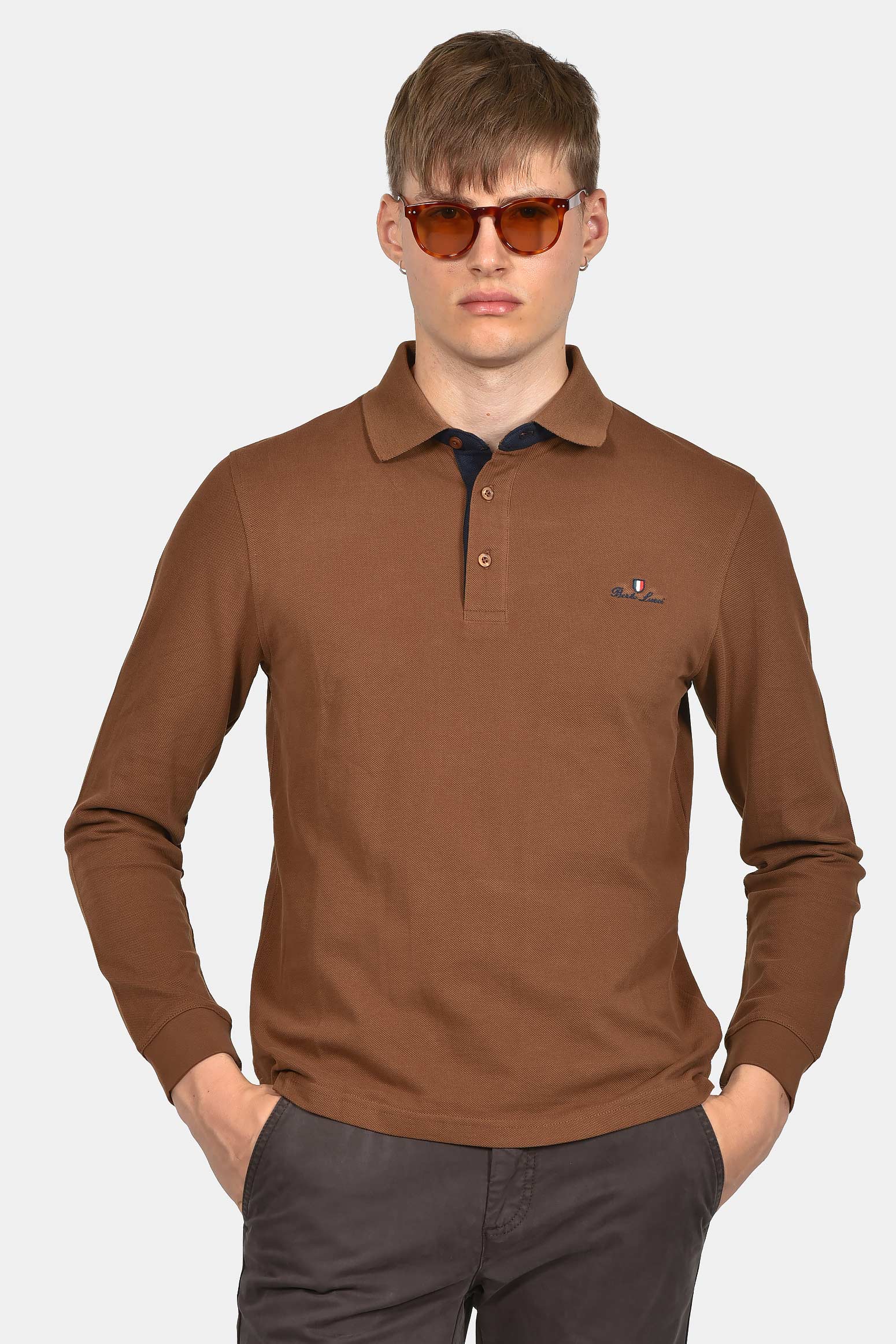 ανδρική-μακρυμάνικη-μπλούζα-με-γιακά-polo-normal-fit-100%-βαμβάκι