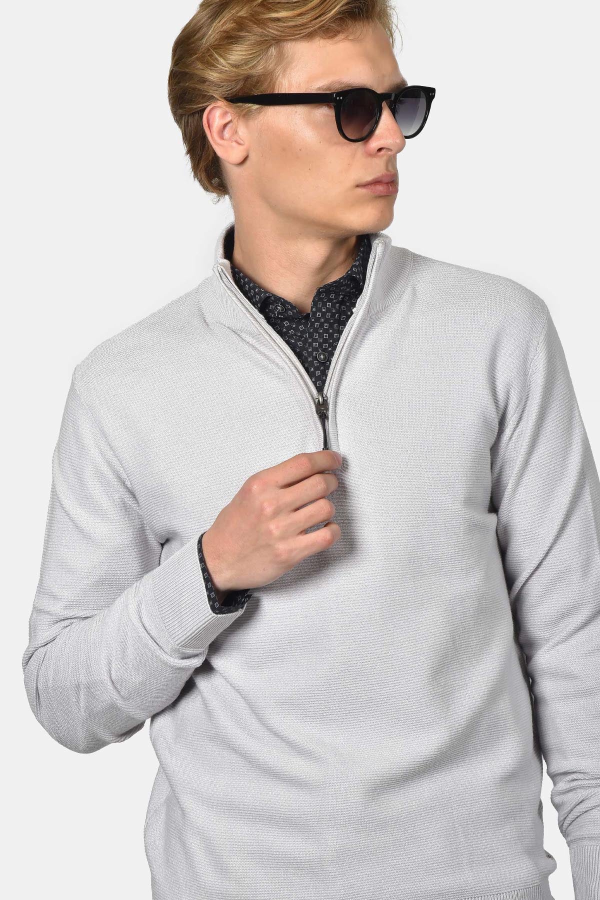 ανδρικό-half-zip-100%-βαμβάκι-με-ριγέ-σχέδιο