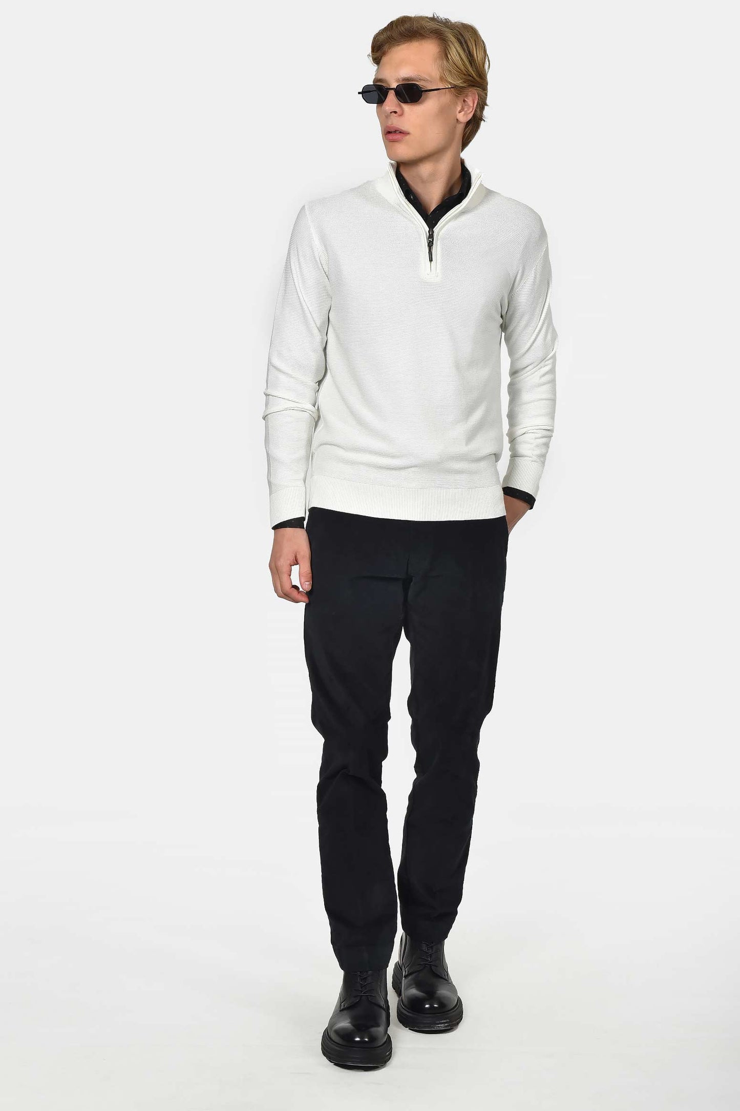 ανδρικό-half-zip-100%-βαμβάκι-με-ριγέ-σχέδιο