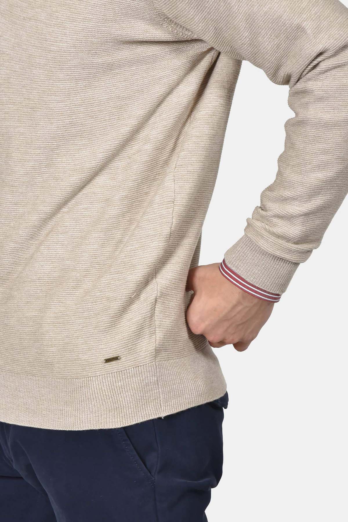 ανδρικό-half-zip-100%-βαμβάκι-με-ριγέ-σχέδιο