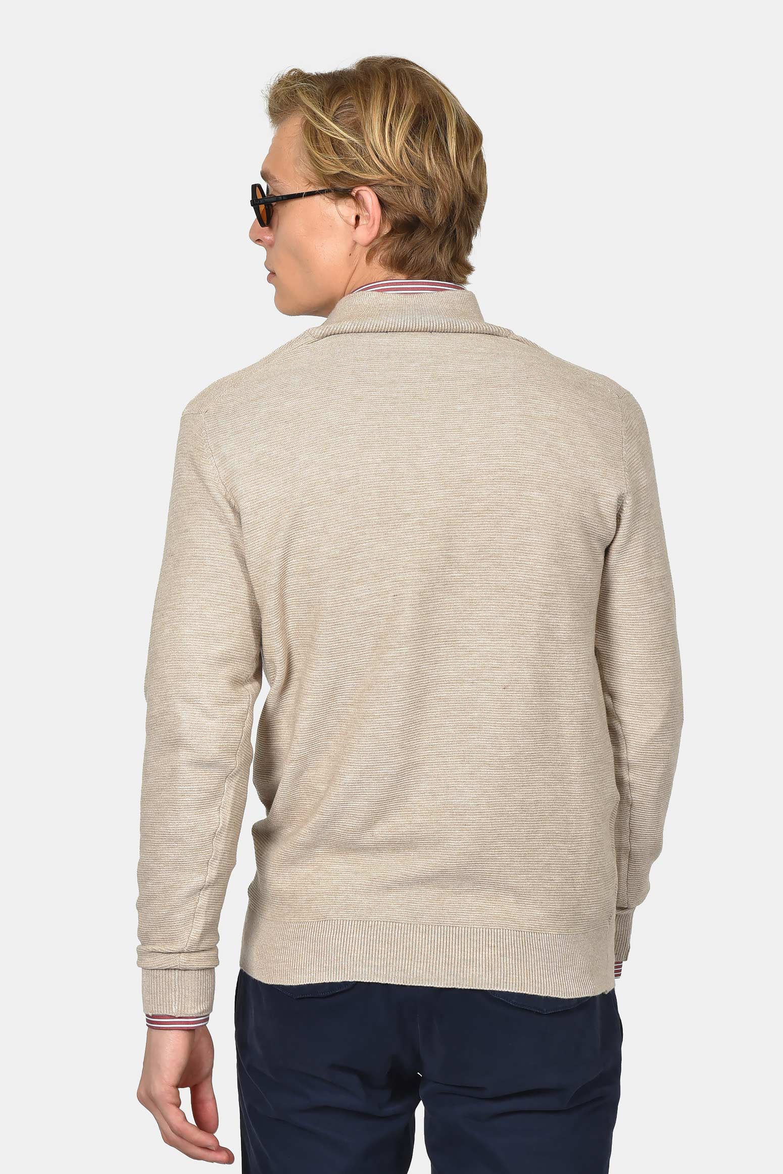 ανδρικό-half-zip-100%-βαμβάκι-με-ριγέ-σχέδιο