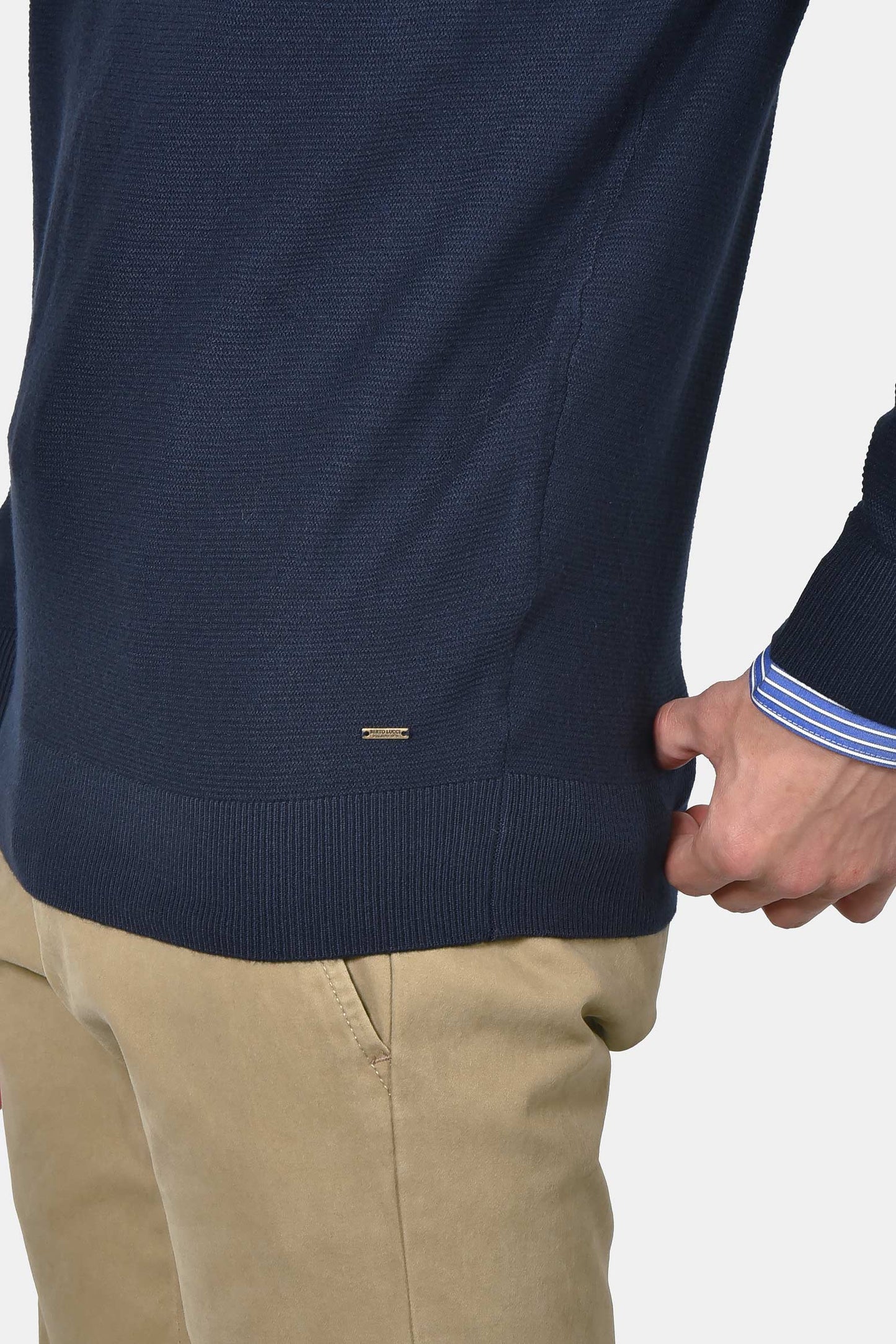 ανδρικό-half-zip-100%-βαμβάκι-με-ριγέ-σχέδιο