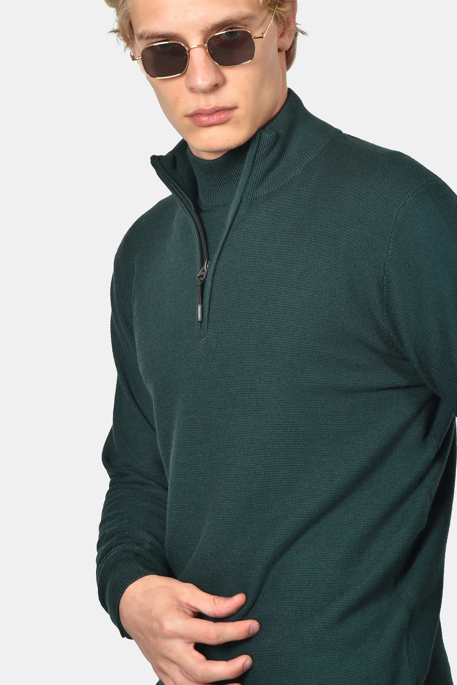 ανδρικό-half-zip-100%-βαμβάκι-με-ριγέ-σχέδιο