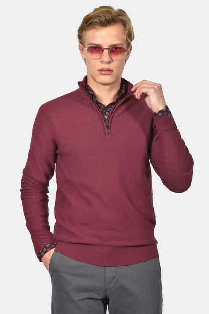 ανδρικό-half-zip-100%-βαμβάκι-με-ριγέ-σχέδιο