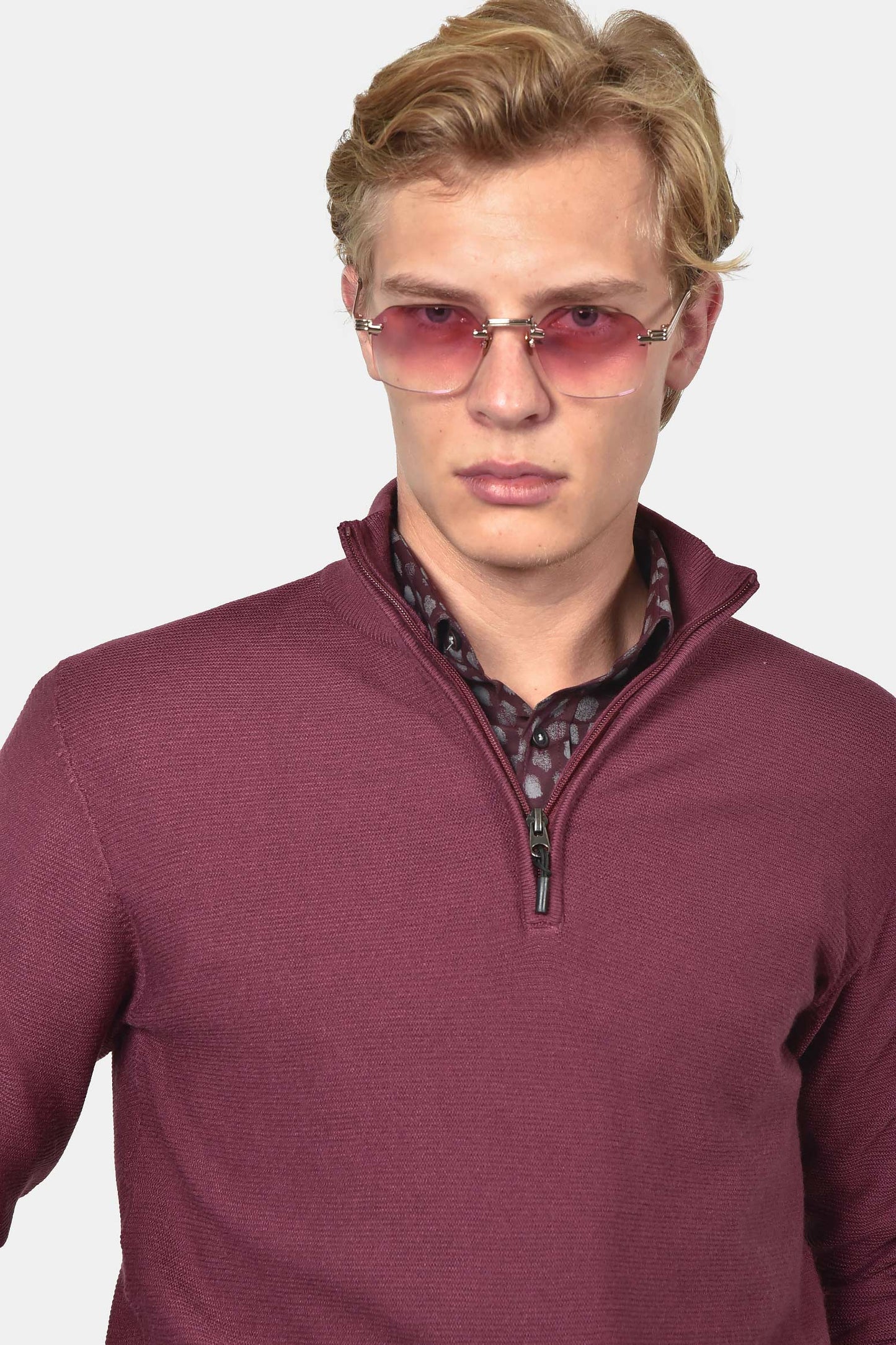 ανδρικό-half-zip-100%-βαμβάκι-με-ριγέ-σχέδιο