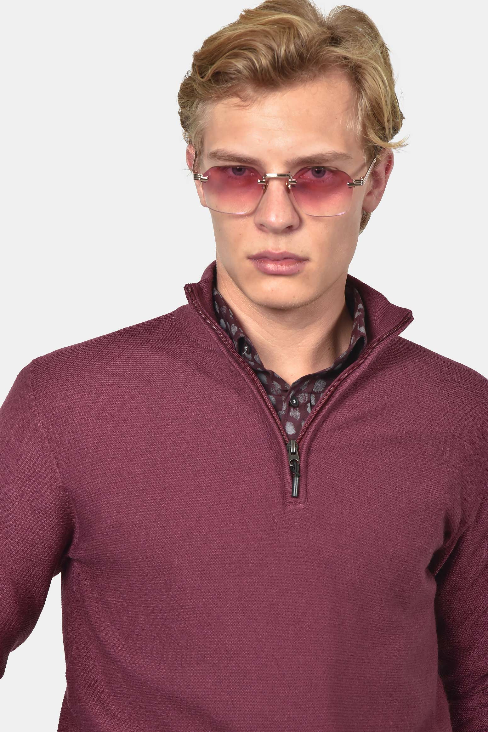 ανδρικό-half-zip-100%-βαμβάκι-με-ριγέ-σχέδιο