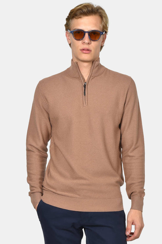 ανδρικό-half-zip-100%-βαμβάκι-με-ριγέ-σχέδιο