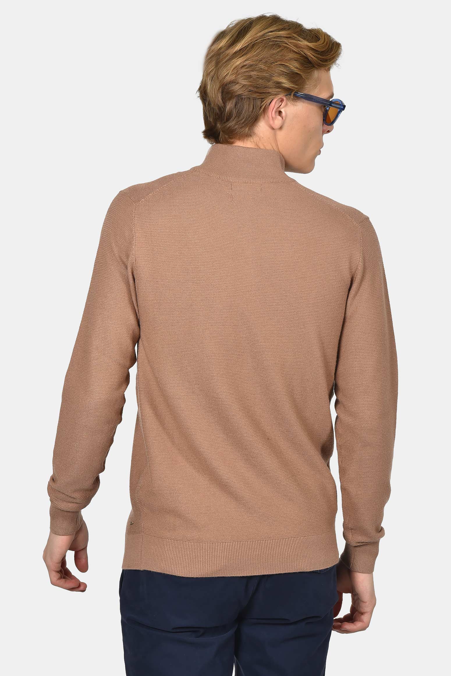 ανδρικό-half-zip-100%-βαμβάκι-με-ριγέ-σχέδιο