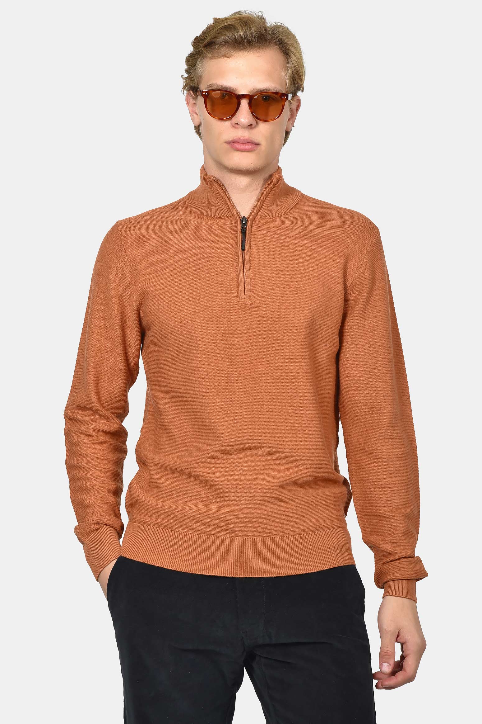 ανδρικό-half-zip-100%-βαμβάκι-με-ριγέ-σχέδιο