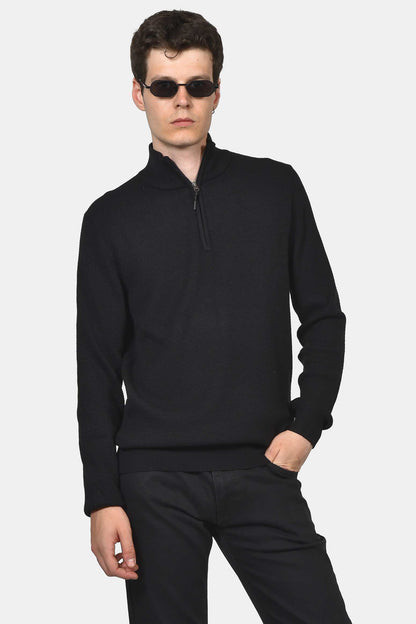 ανδρικό-πλεκτό-half-zip-100-βαμβάκι-normal-fit