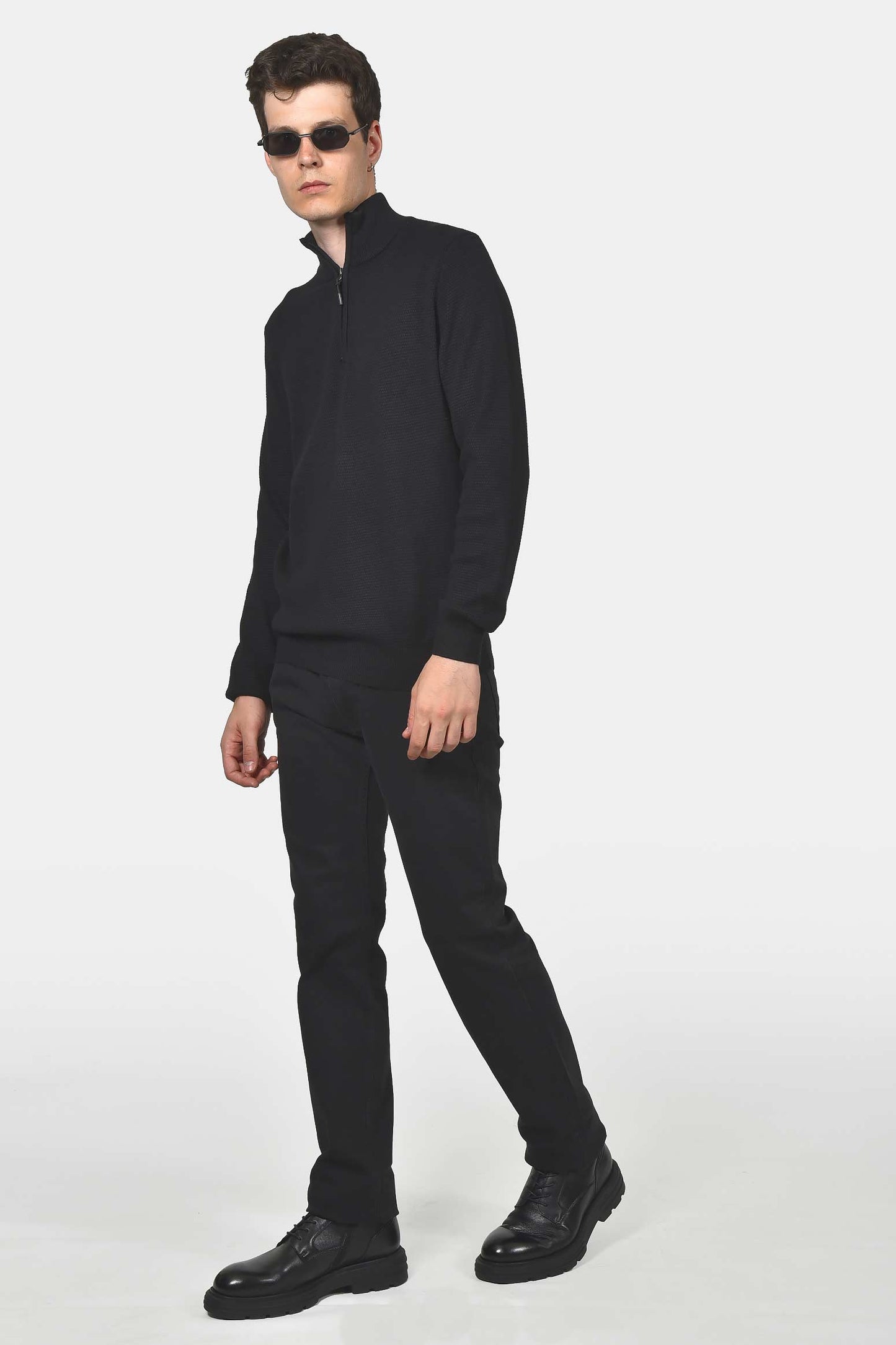 ανδρικό-πλεκτό-half-zip-100-βαμβάκι-normal-fit