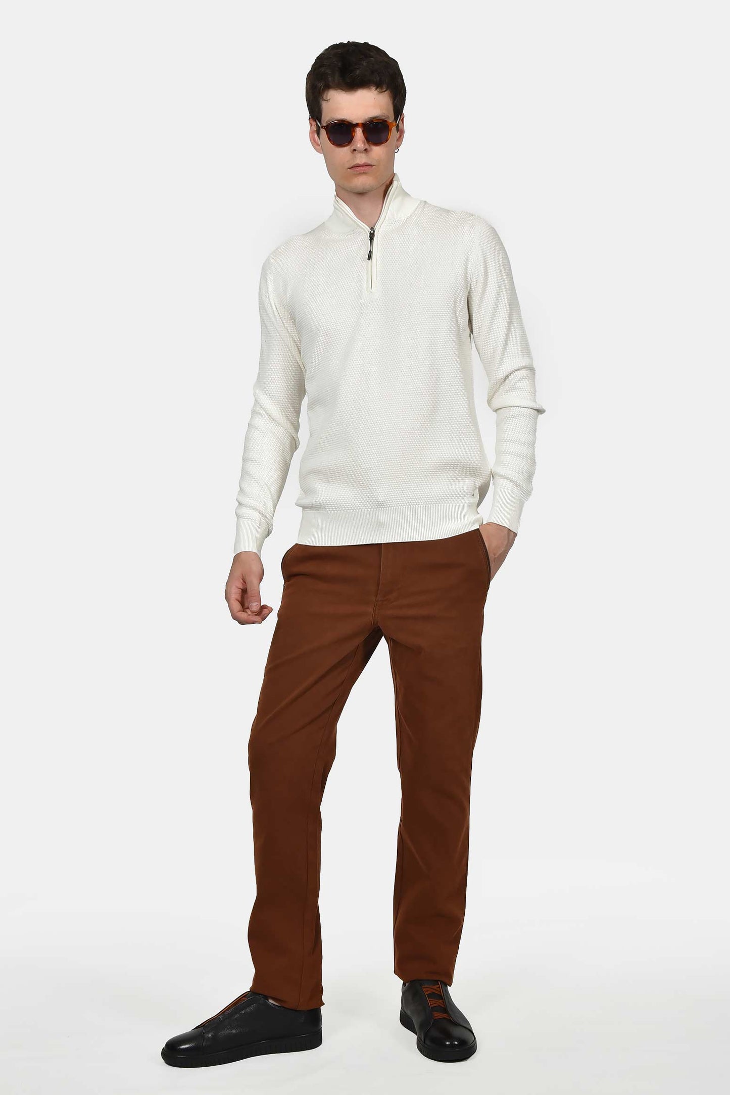 ανδρικό-πλεκτό-half-zip-100-βαμβάκι-normal-fit