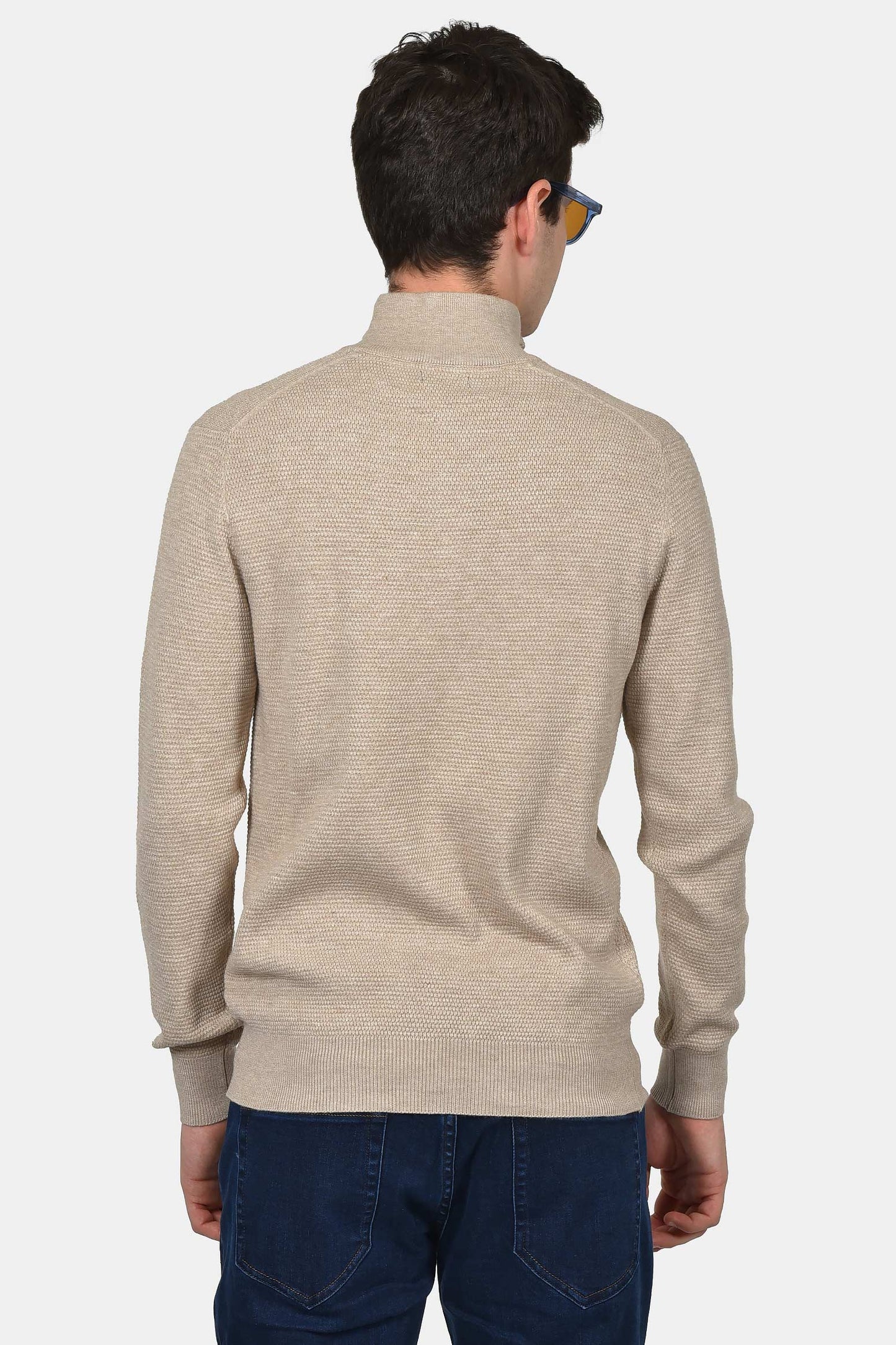 ανδρικό-πλεκτό-half-zip-100-βαμβάκι-normal-fit