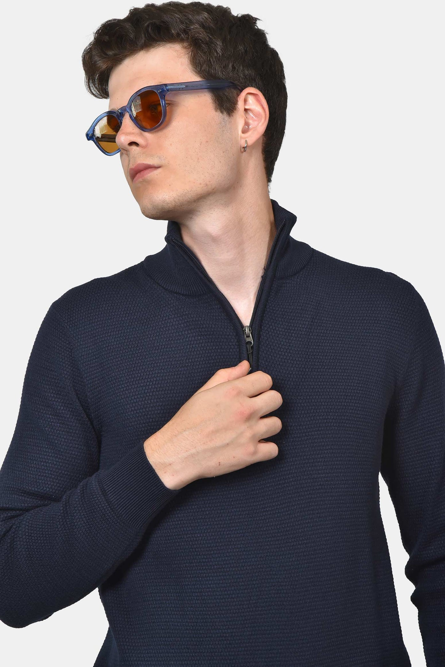 ανδρικό-πλεκτό-half-zip-100-βαμβάκι-normal-fit