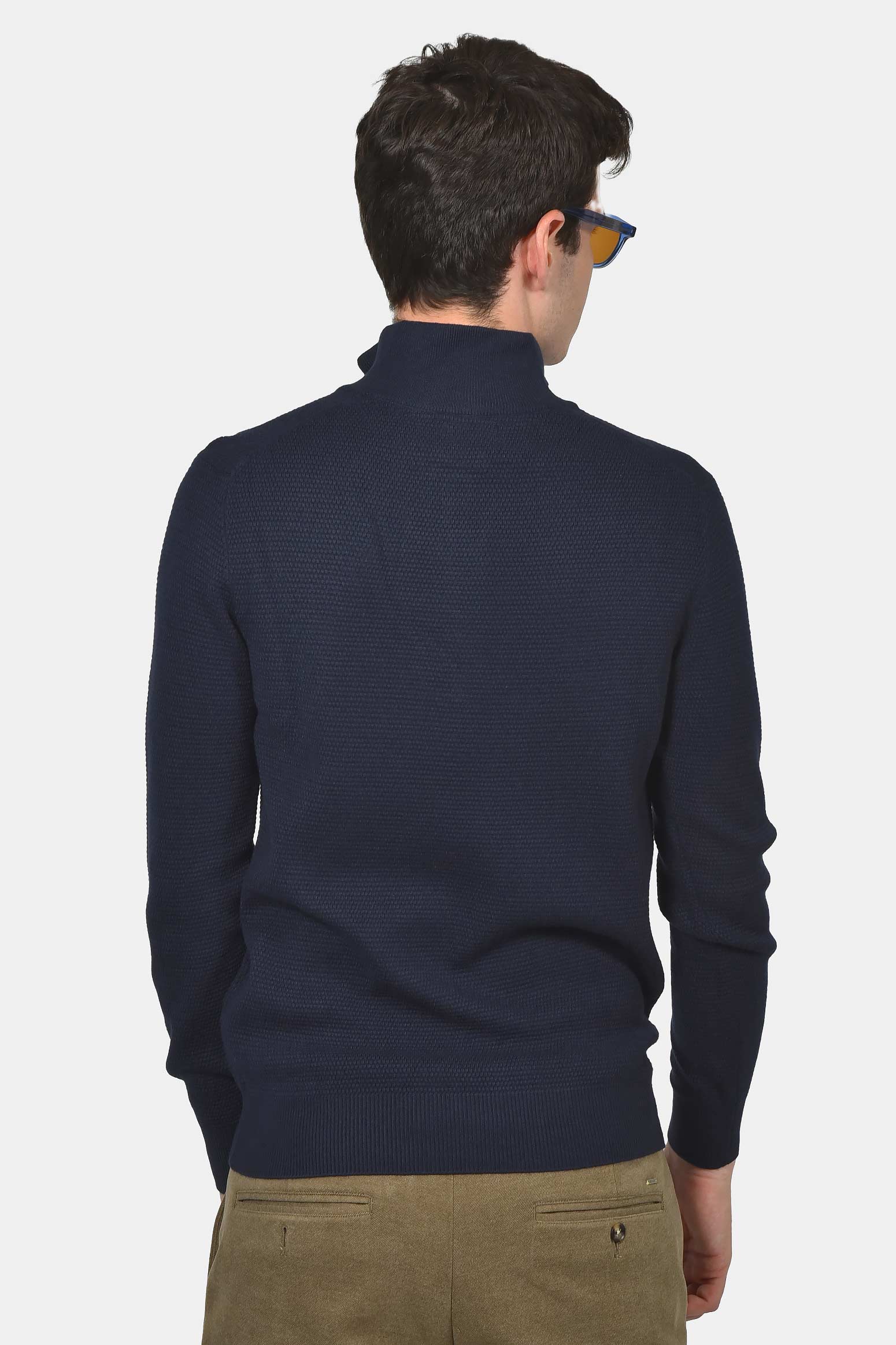 ανδρικό-πλεκτό-half-zip-100-βαμβάκι-normal-fit