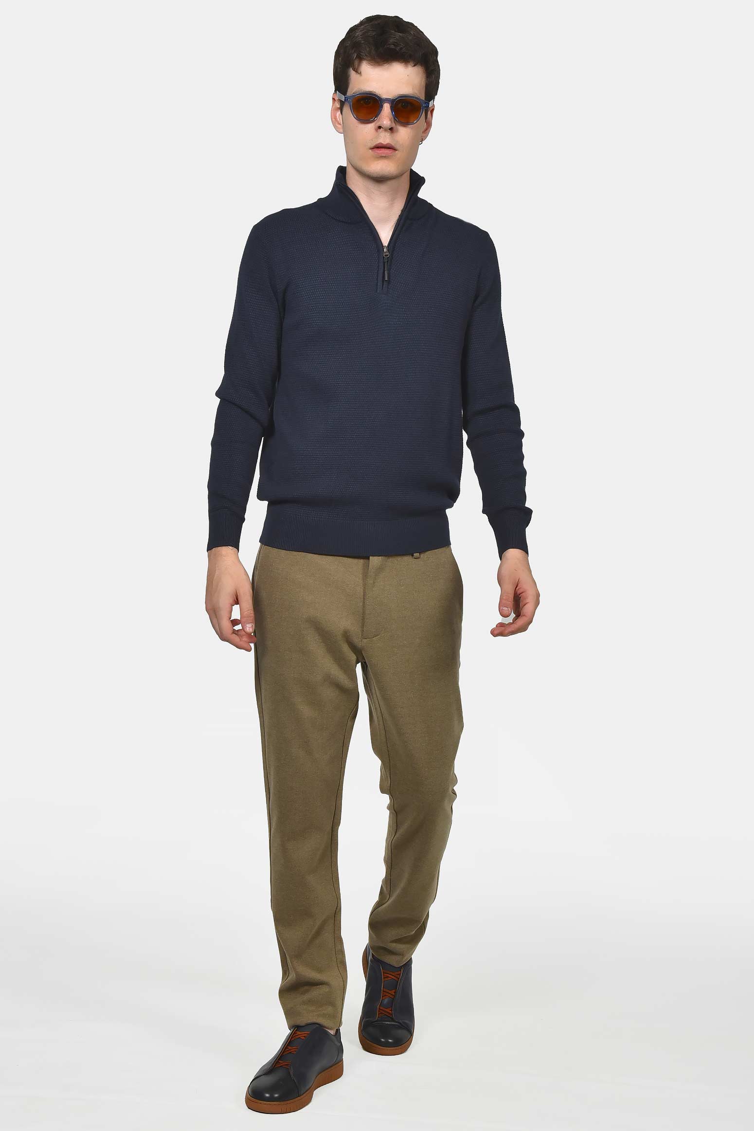 ανδρικό-πλεκτό-half-zip-100-βαμβάκι-normal-fit