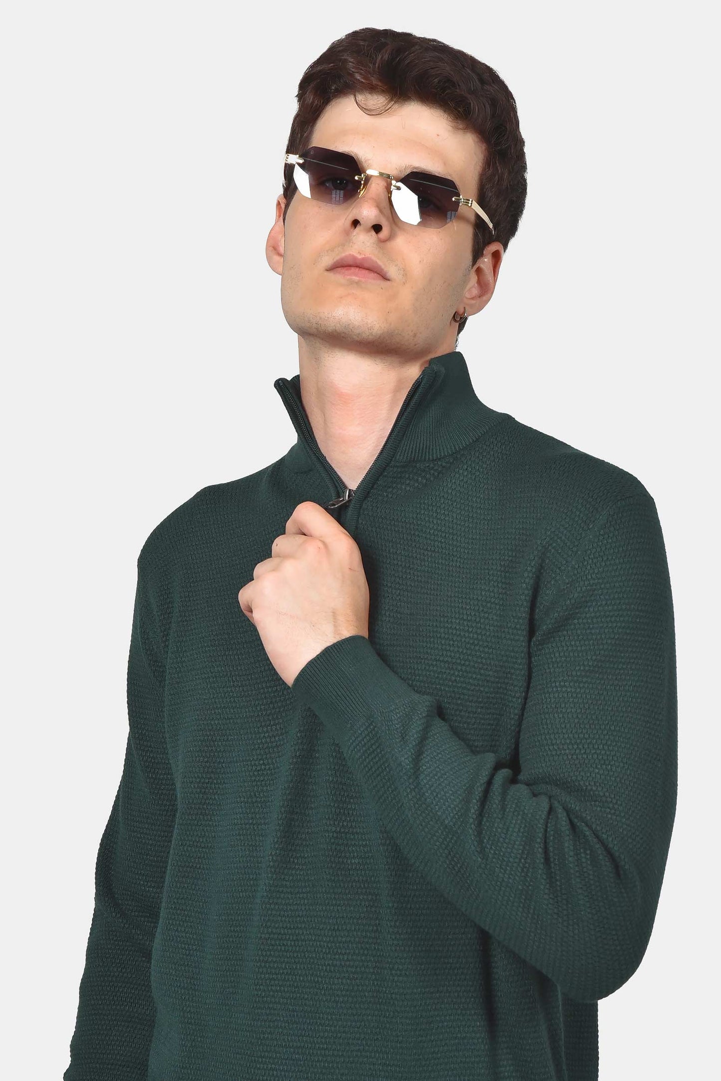 ανδρικό-πλεκτό-half-zip-100-βαμβάκι-normal-fit