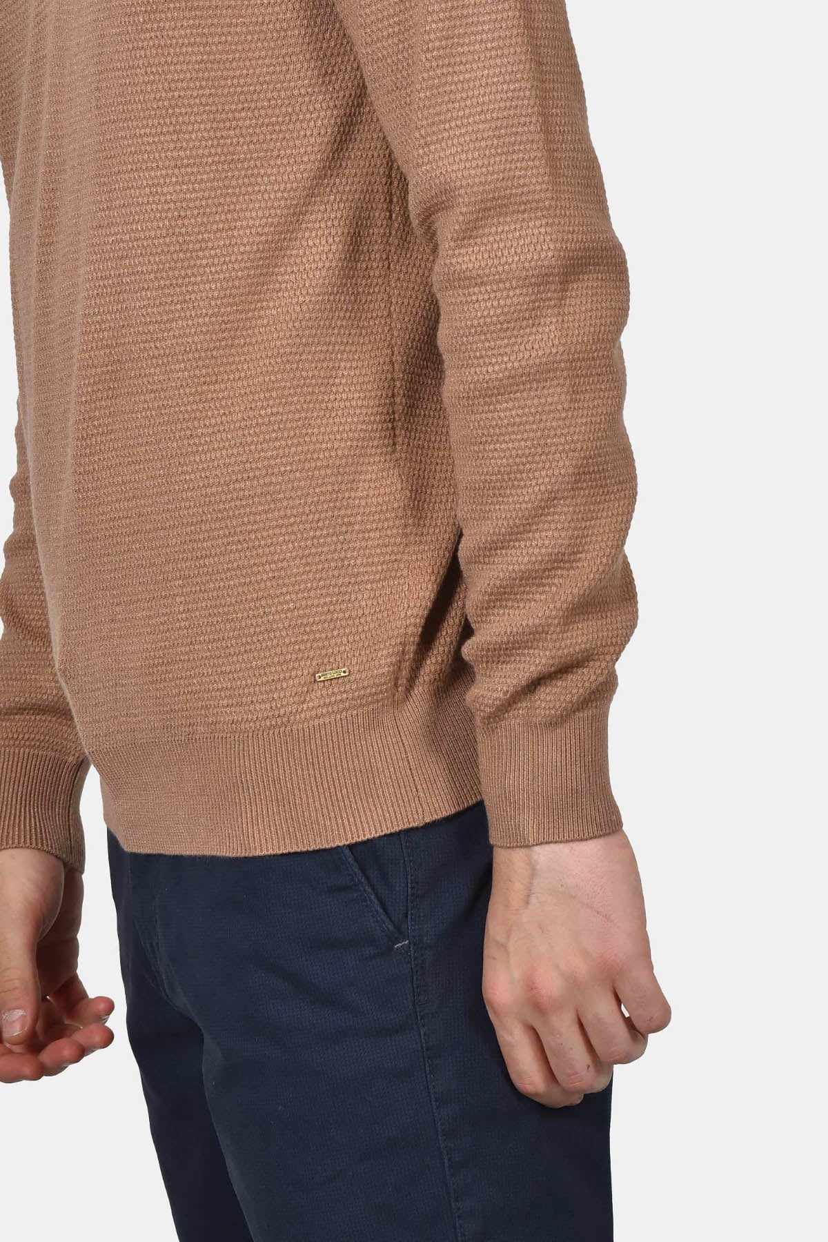 ανδρικό-πλεκτό-half-zip-100-βαμβάκι-normal-fit